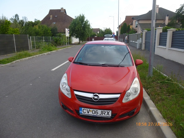 Opel corsa D 1,2 benzina, 3 usi, 72,000Km