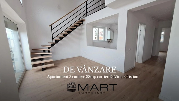 Apartament 3 camere 88mp etaj 2 cartier DaVinci — fotografia 1