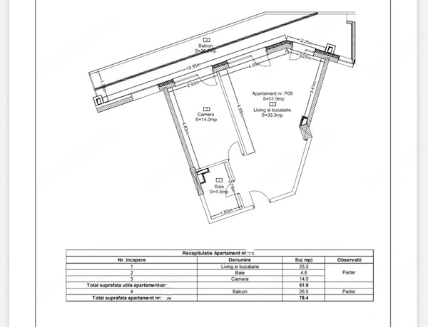 Comision 0 % - Apartament de vanzare, cu 2 camere, 51,9,mp, zona Zorilor — fotografia 1