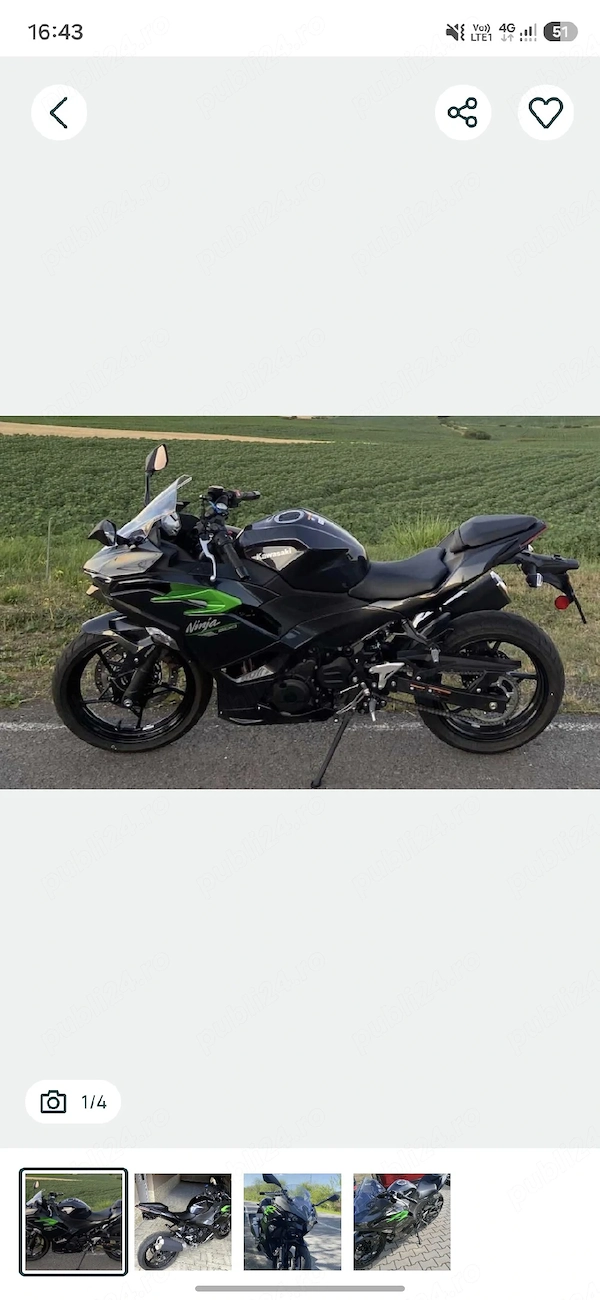 Kawasaki Ninja 500 2025 GARANTIE