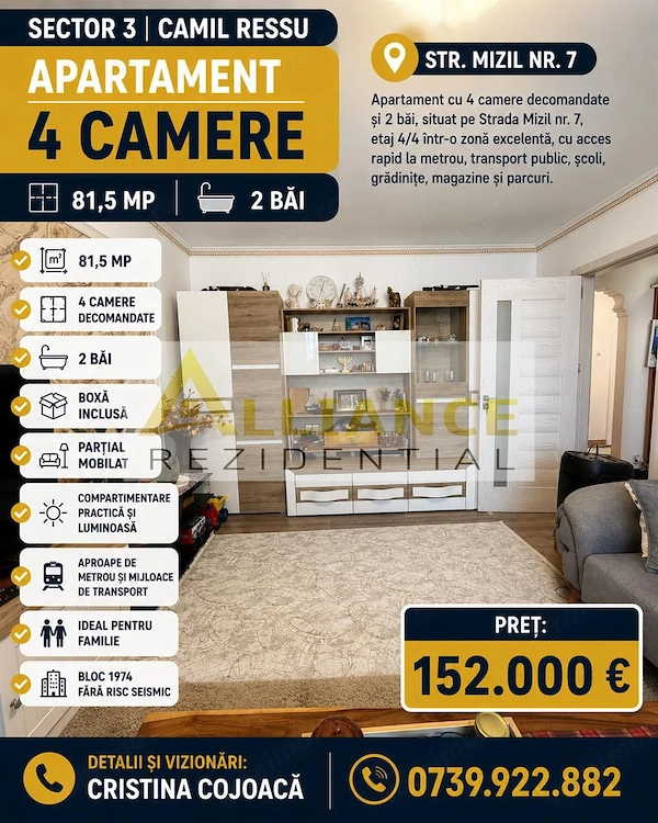 Sector 3 Apartament 4 camere 2 bai 815 mp — fotografia 1