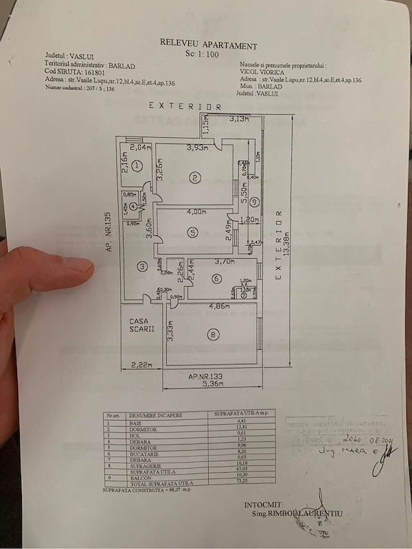 Vând apartament in Bârlad — fotografia 1