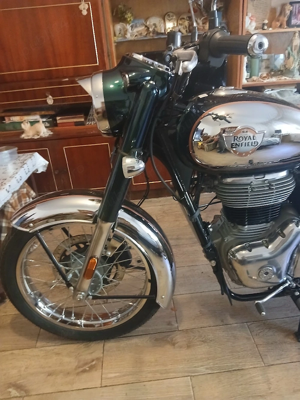 Vand motocicleta Royal Enfield noua 350 cmc nichel