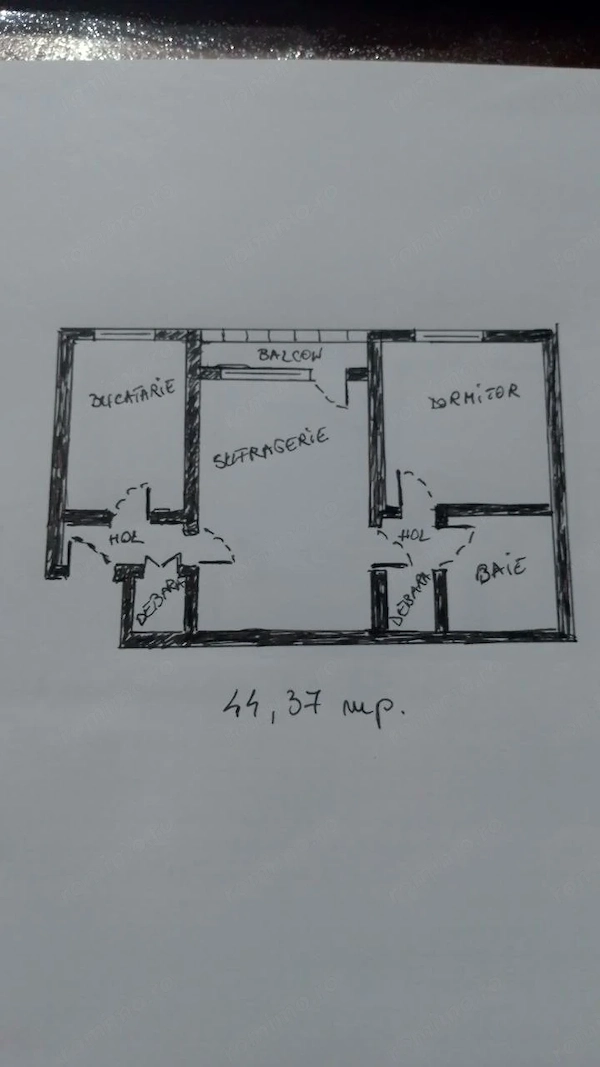 Vinzare-apartament 2 camere-44,37m.p.-str Republici-Medgidia — fotografia 1