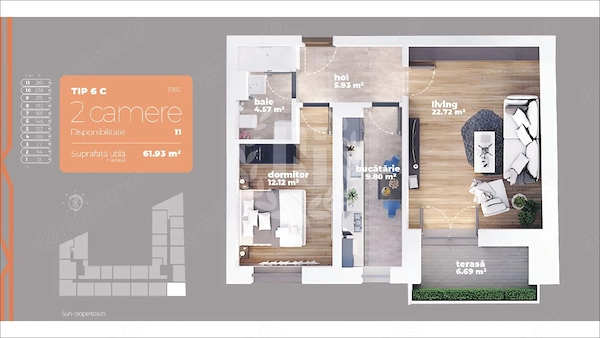 Apartament 2 camere | Decomandat | Metrou | Prețuri Promoționale — fotografia 1