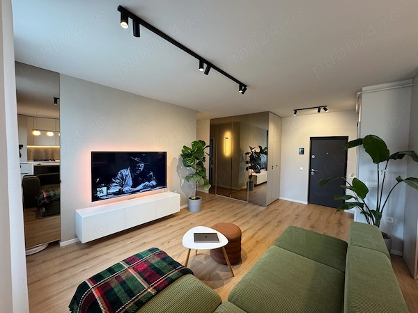 Apartament 3 camere, mobilat și utilat, parcare subterană, bloc nou — fotografia 1