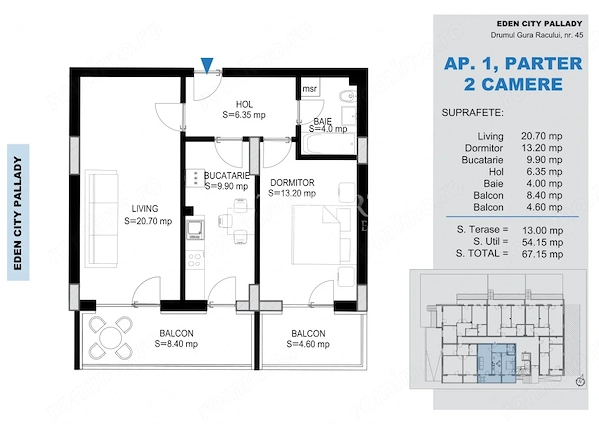 2 Camere decomandate | Încălzire în Pardoseală | Comision 0% | Pallady — fotografia 1
