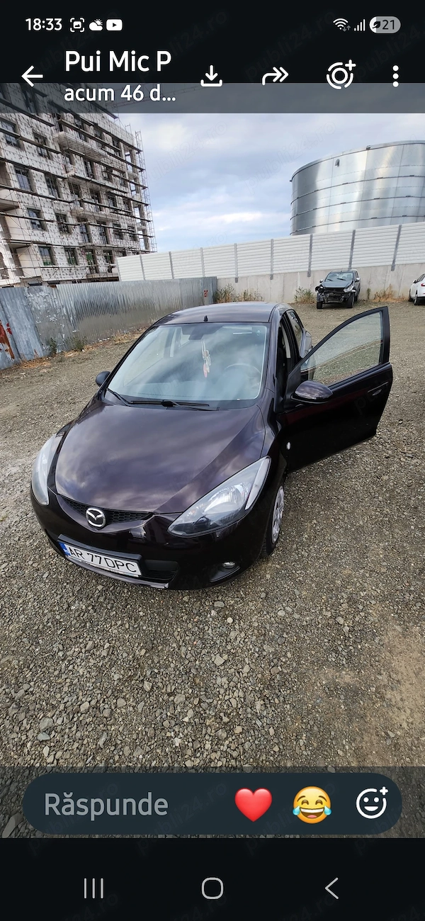 Vand Mazda 2 an 2008 1,4 hdi 3100 euro