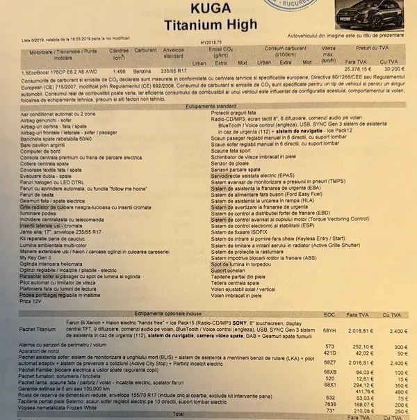 FORD Kuga 2019 — imagine 8