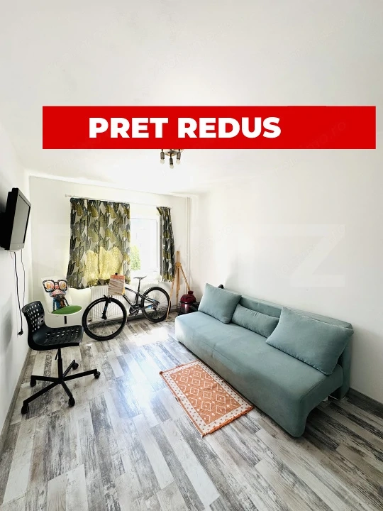Apartament 2 camere, decomandat, etaj intermediar de vanzare — fotografia 1