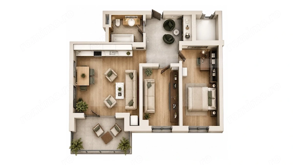Apartament Nou Cu 3 Camere La Etaj Superior | 71,90 Mp | Târgu Mureș — fotografia 3