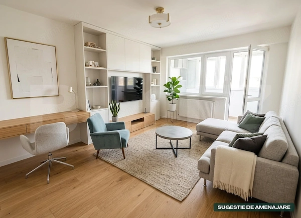 Apartament 3 camere, 58 mp, zona Dâmbu Pietros — fotografia 1