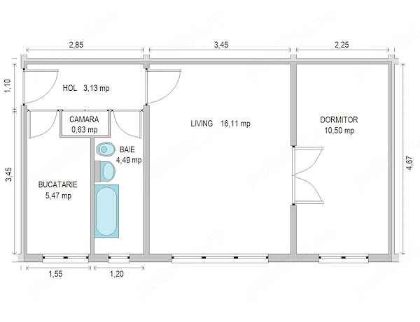 Apartament 2 camere la parter langa Complex Doina Calea Sagului — fotografia 1