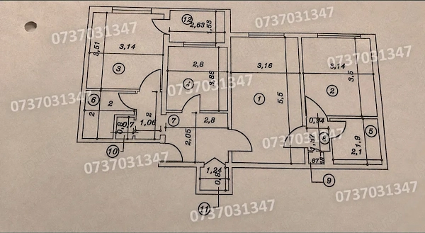 Apartament 3 camere de vanzare Piata Gorjului, Str. Moinesti Direct proprietar — fotografia 2