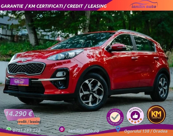 Kia Sportage 2019 Cash sau Rate Garanție 12 luni