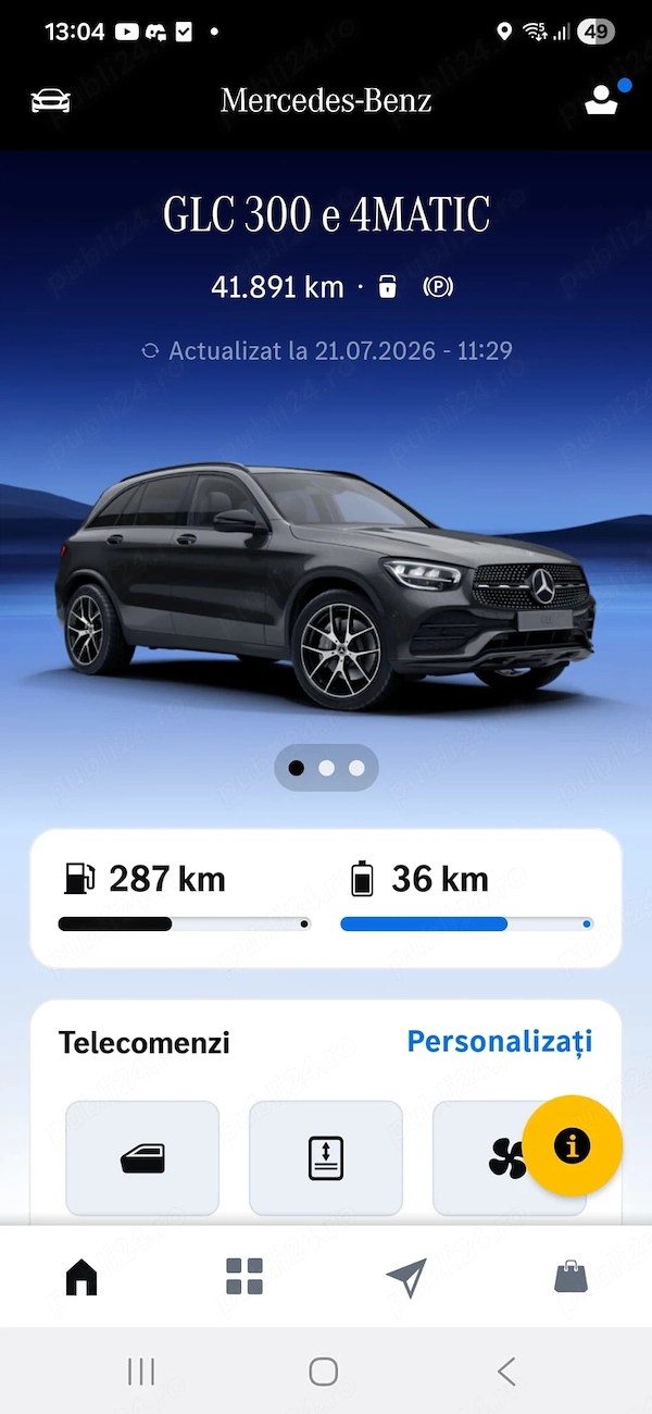 Mercedes GLC 300e 4Matic 2020 pachet AMG