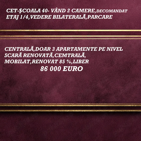 cet-școala 40 ,apartament 2 camere,etaj 1 — fotografia 2