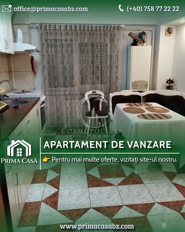 Apartament cu 3 camere zona 0 etaj 5 din 6 conf 1 decomandat Pret: 110.000 neg — fotografia 1