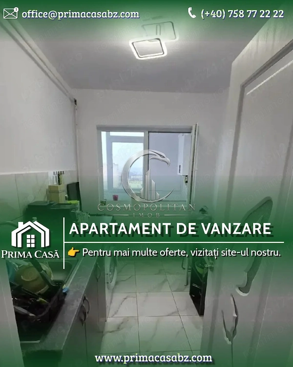 Apartament cu 2 camere zona Micro 14 vedere panoramica mobilat utilaT — fotografia 1