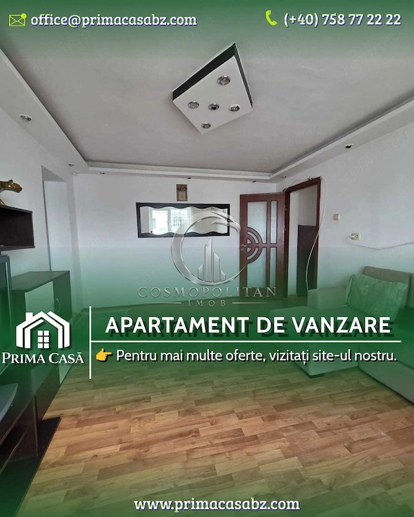 Apartament cu 3 camere ~ zona Crang/Stadion ~ etaj 4din4 ~ mobilat/utilat — fotografia 1