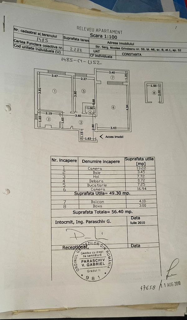 Apartament de vanzare — fotografia 1