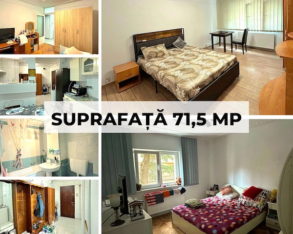 Apartament 3 camere, decomandat, centrală, zona Lipovei — fotografia 1