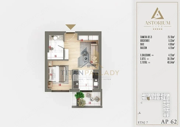 Garsonieră Premium ,Design Modern ,Gata de Mutare ,Astorium Pallady — fotografia 3