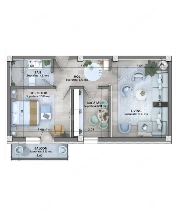 Apartament cu una, două sau trei camere, Lunca Cetățuii, strada Editurii — fotografia 1