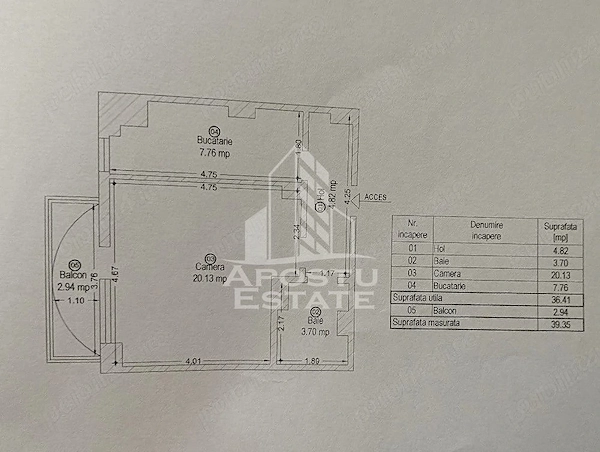 Apartament cu 1 camera de vanzare, in zona Stefan cel Mare, Timisoara — fotografia 3