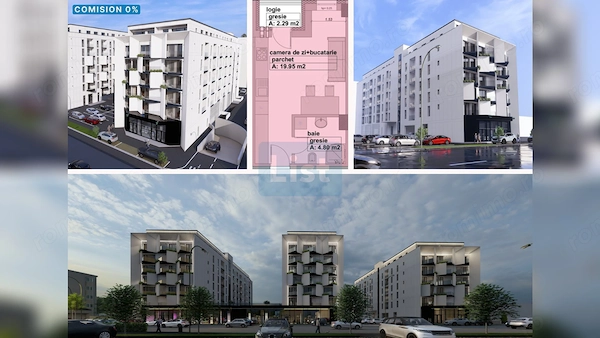 Apartament de vânzare, tip studio, finisat, etaj 3, Comision 0% — fotografia 1