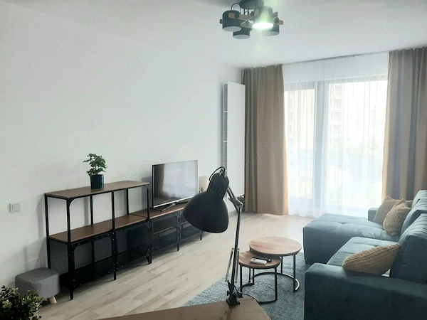 LUJERULUI - PLAZA ROMANIA, 2 camere, etaj 2, 59 mp, mobilat-utilat, bloc nou — fotografia 2