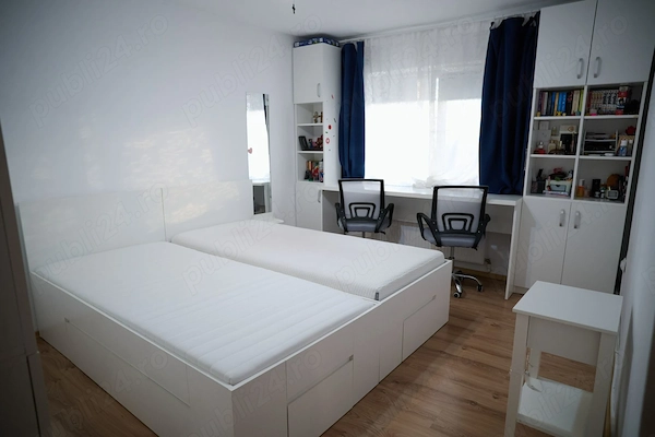 Apartament 3 camere, decomandat, mobilat, 80 mp — fotografia 3