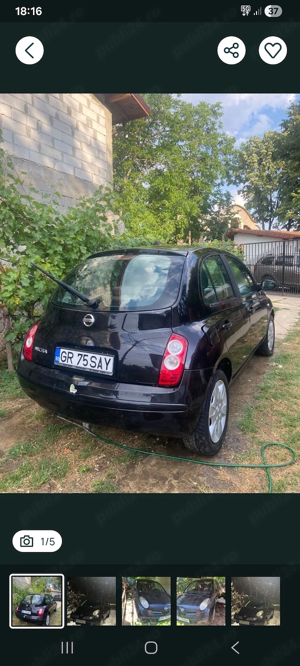 NISSAN Micra 2008 — imagine 5