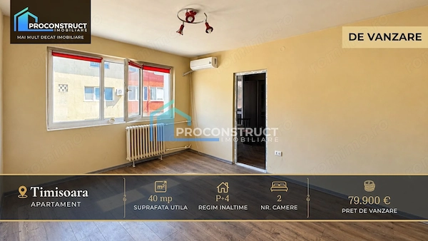 Apartament 2 camere | Zona Sagului | 40 mp + balcon — fotografia 1