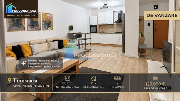 Apartament cu 2 camere, mobilat si utilat, Torontalului — fotografia 1