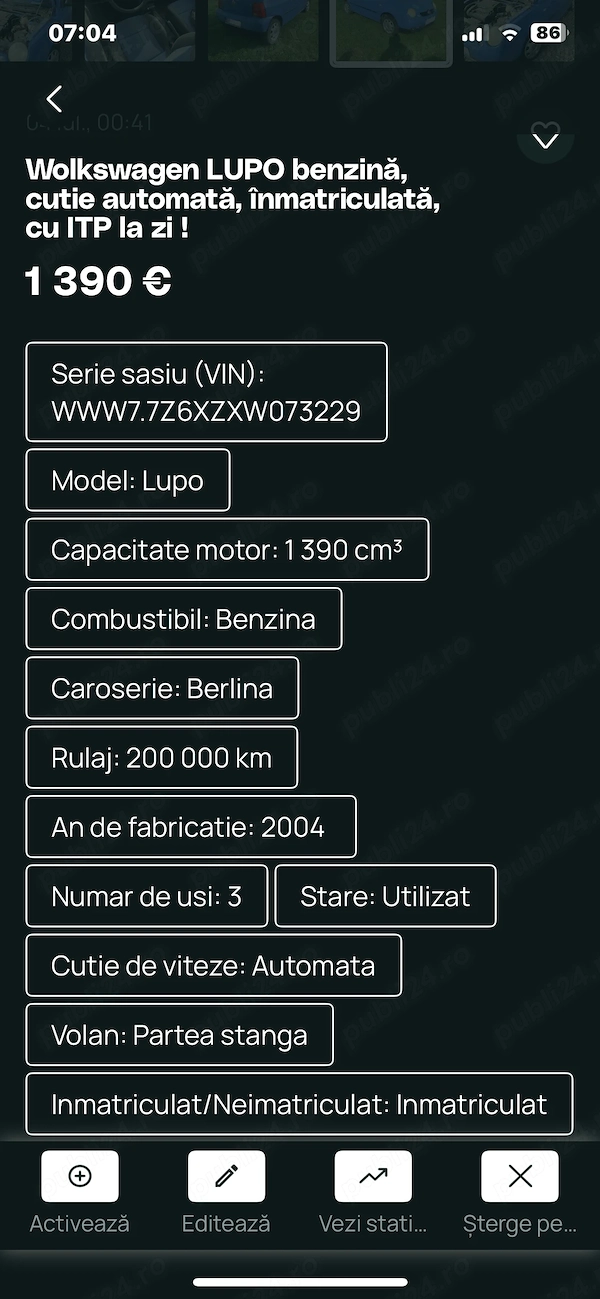 VOLKSWAGEN Lupo 2004 — imagine 8
