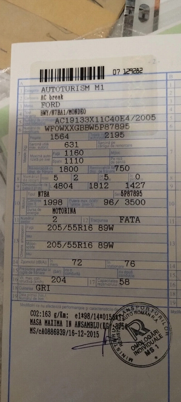 FORD Mondeo 2005 — imagine 5