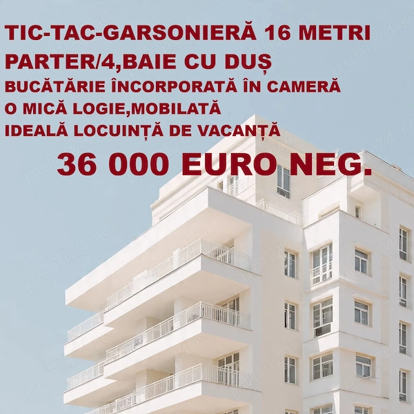 tic-tac garsonieră 16 metri — fotografia 1