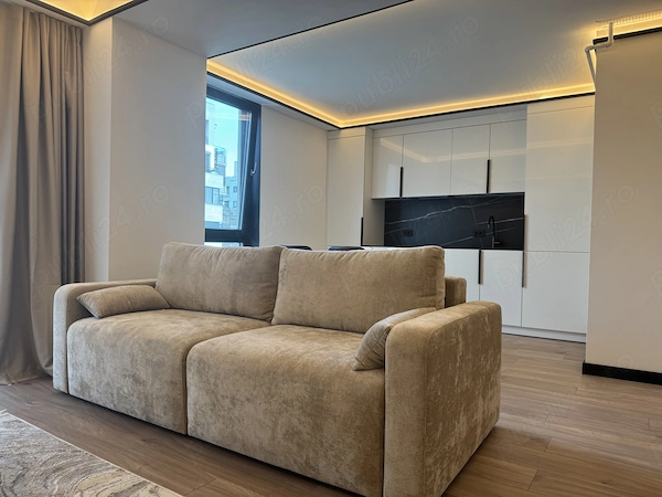 Park Line Pipera | 2 camere 55 mp | Mobilier la comanda | Parcare inclusa — fotografia 3
