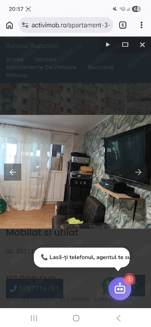 Apartament 74m2 vanzare — fotografia 1