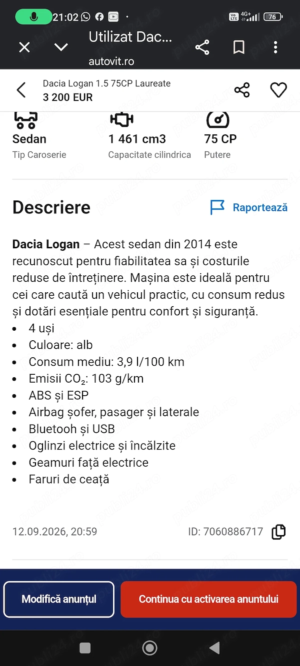 DACIA Logan 2014 — imagine 6
