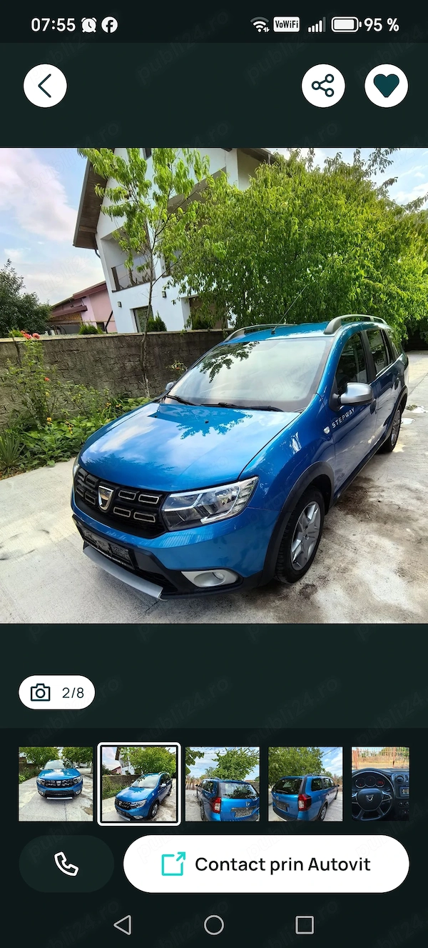 Vând Logan MCV stepway 0.9 gpl