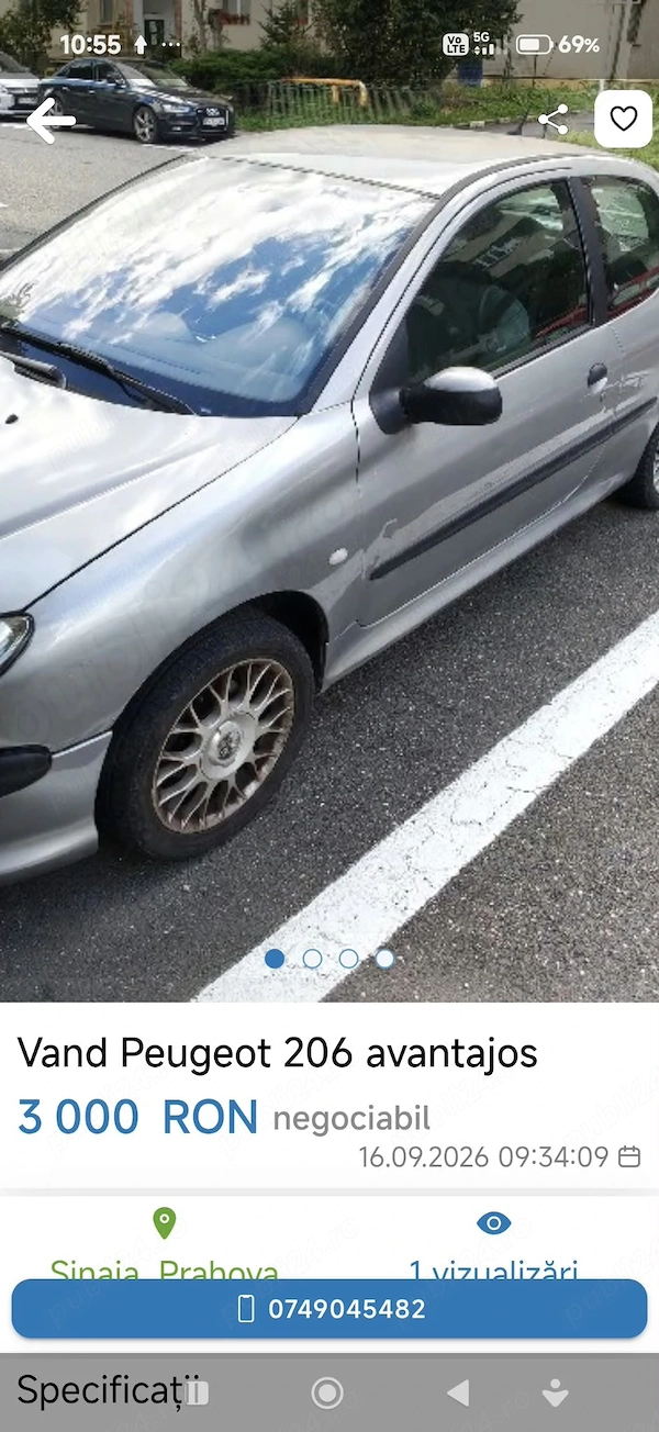 PEUGEOT 206 2002 — imagine 5