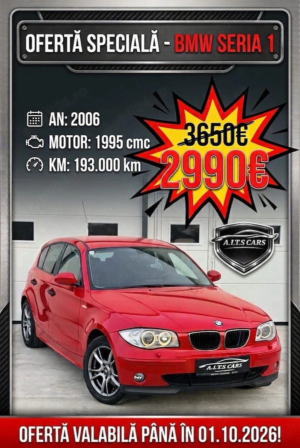BMW 118i Navi Xenon Angel eyes Posibilitate rate Transport gratuit