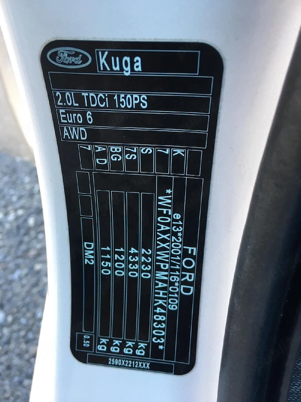FORD Kuga 2017 — imagine 9