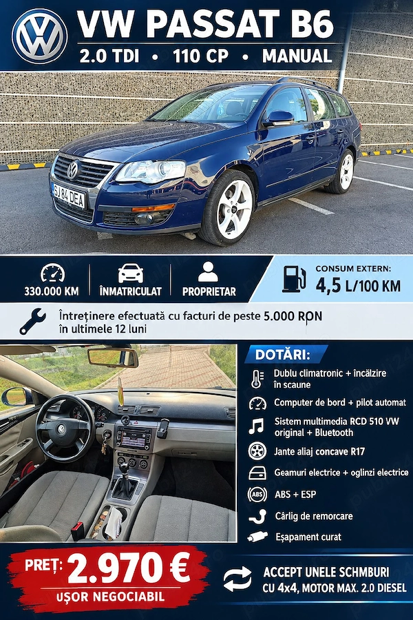 VOLKSWAGEN Passat 2009 — imagine 5