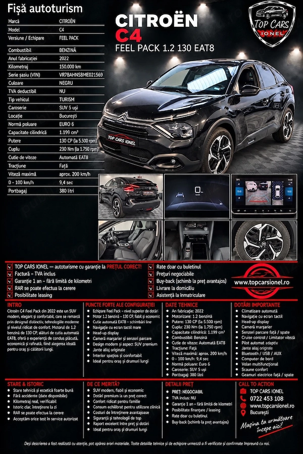 CITROËN C4 2022 — imagine 20