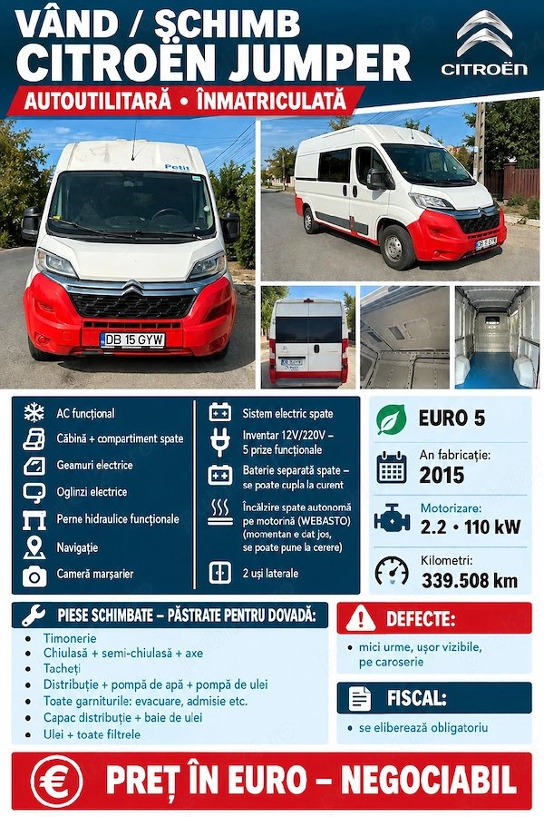 CITROËN Jumper 2015 — imagine 5