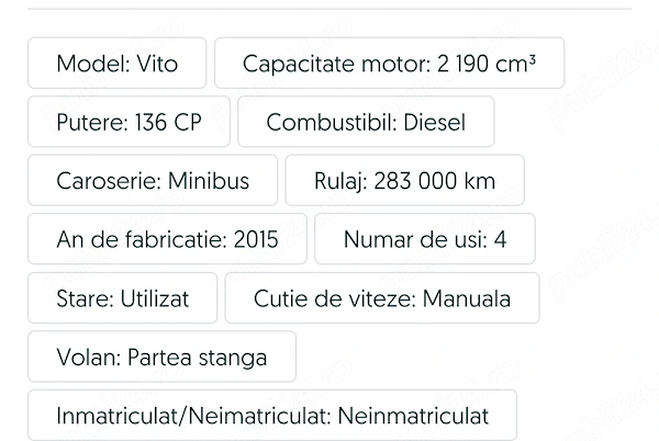 MERCEDES-BENZ Vito 2015 — imagine 9