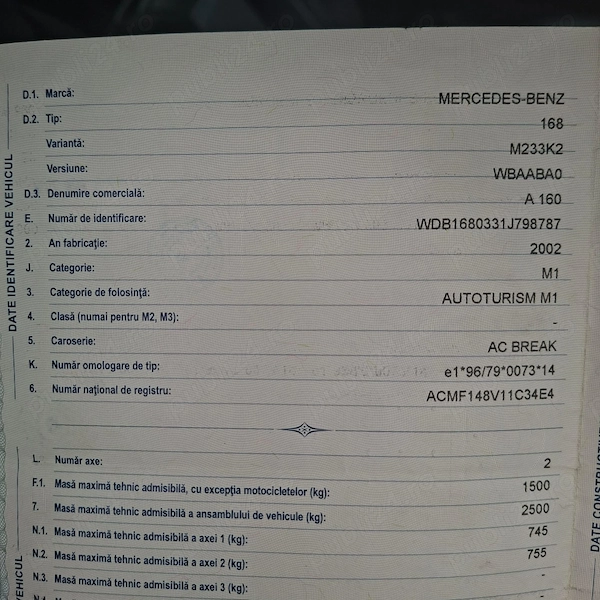 MERCEDES-BENZ A-Class 2002 — imagine 8